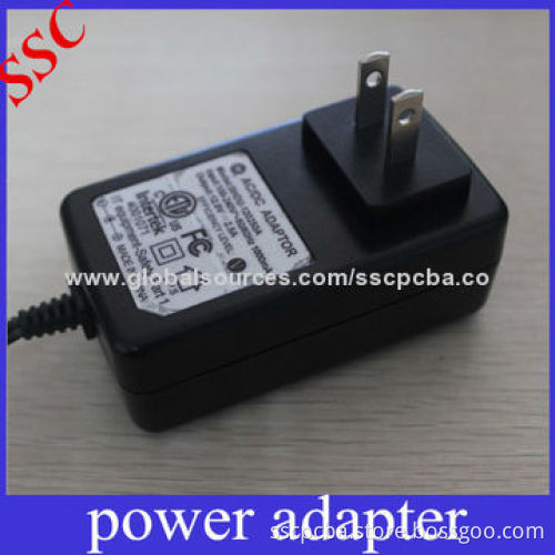 AC/DC Power Adapter for CCTV Cameras, Passed UL, CUL, FCC, GS, CE, CCC, PSE, SAA Certificates